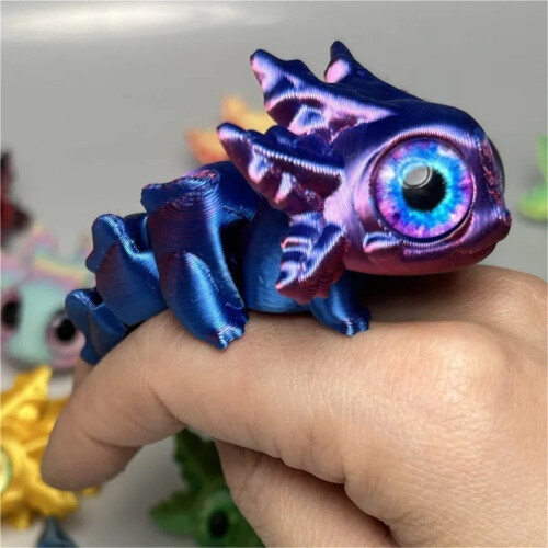 Figure di salamandre stampate in 3D con giunti mobili e 2