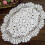 Vintage κροσέ οβάλ τραπεζομάντιλο shabby chic 30x45εκ. 4