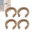 Jute-Gardinenhalter aus Edelstahl, 4er-Pack 2