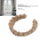 Jute-Gardinenhalter aus Edelstahl, 4er-Pack 4