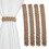 Jute-Gardinenhalter aus Edelstahl, 4er-Pack 5