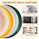 Σετ μαχαιροπήρουνων με άχυρο σίτου 4 τεμάχια/σετ μπολ, σετ πιάτων, φορητά σετ 7