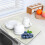 Tapis d'égouttage de cuisine en silicone blanc 4