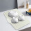 Tapis d'égouttage de cuisine en silicone blanc 5