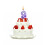 Lila glitter nummer 9 ljus 1 pack 2