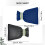 Couvercle de robinet extérieur bleu 8,7 x 7,1 pouces 5