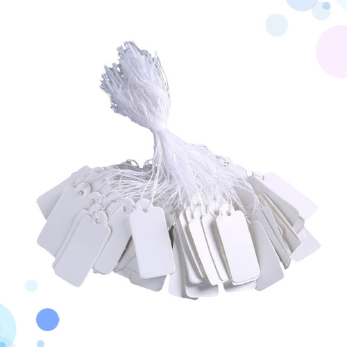 Hvite papirprislapper for merking 190 stk 2