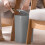 Aoujea Bathroom Trash Can with Lid – Plastic Wastebasket, 8