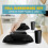Wheat Straw Square Dinnerware Set Black 48-piece 2