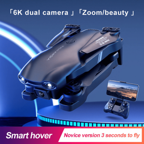 RC Drone με διπλή κάμερα 6K HD WiFi FPV και πτυσσόμενο σχεδιασμό 2