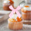 Bowknot Cake Toppers Set Romance Theme 10 pcs 4