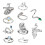 Crochet Rings for Finger Adjustable Size 10pcs 5