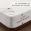 Protège-matelas imperméable Twin XL blanc extensible, adapté aux 5
