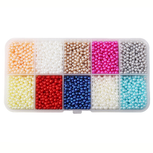 Χάντρες από Μαργαριτάρι για Χειροτεχνίες Στρογγυλές Χύμα 6 χιλ. 100 τεμάχια 1