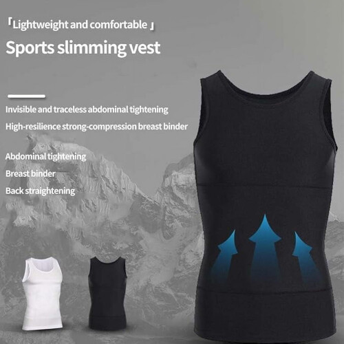 Men's Compression Vest - High-Performance Shaping, Large 1
