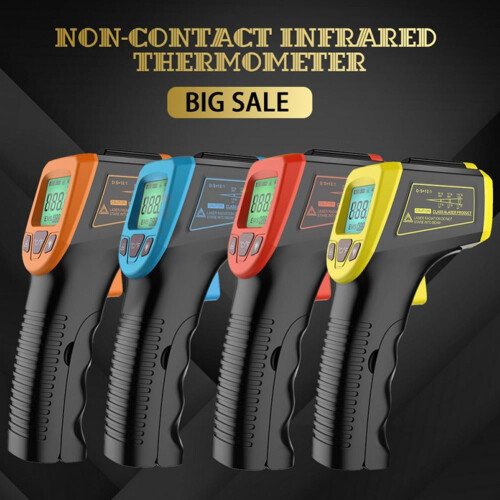 Infrared Thermometer Pyrometer 12:1 D:S -58F to 1112F 2