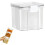 Luchtdichte, stapelbare voedselcontainers van transparant plastic 3