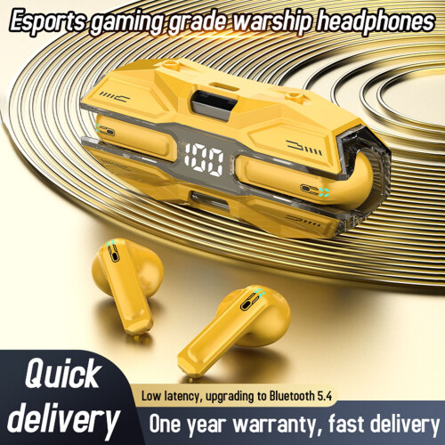 Auriculares inalámbricos Bluetooth 5.4, intrauditivos de metal con micrófono. 2
