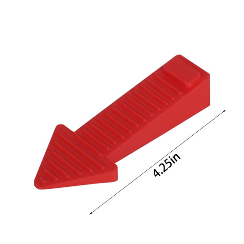 Silicone Door Stopper Wedge Blue 4.25 Inches 2