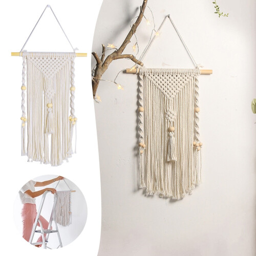 Macrame de perete cu decor boho, 45 x 29 cm 1