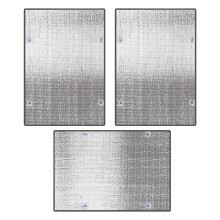 Outdoor roller shades for patio privacy and sun protection