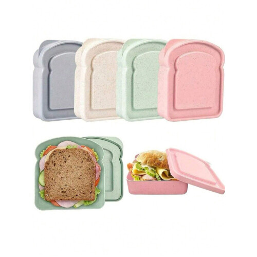 Ensemble de 4 boîtes à lunch en fibre de bambou