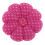 Almofada de alfinetes em formato de abóbora com bolinhas e alça elástica para o pulso. Rosa. 2