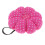 Almofada de alfinetes em formato de abóbora com bolinhas e alça elástica para o pulso. Rosa. 8