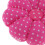 Almofada de alfinetes em formato de abóbora com bolinhas e alça elástica para o pulso. Rosa. 5