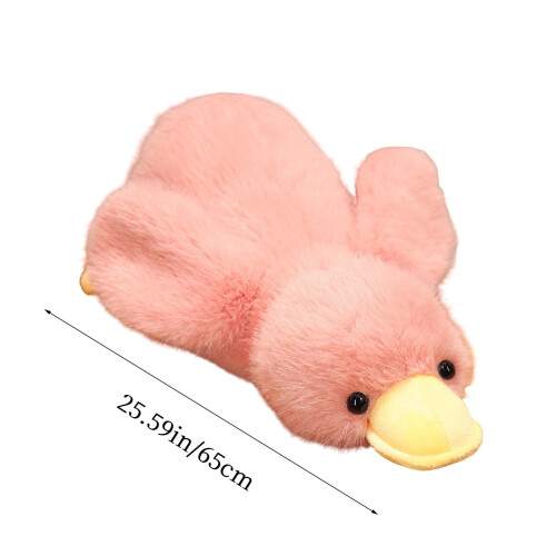Roze pluche eendje knuffel, 25,6 inch (65 cm) 2