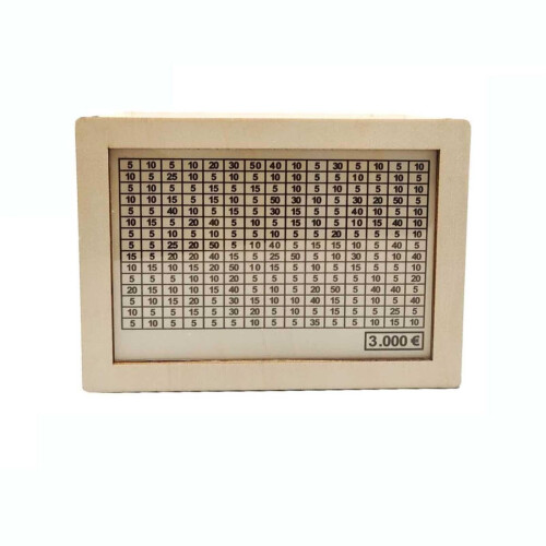 Wooden Money Box Storage Case 1 Pack 1