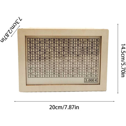 Wooden Money Box Storage Case 1 Pack 2