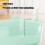 Open Top Cat Litter Box Gray Pink White Yellow Mint 5