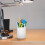 Siliconen pennenhouder/bureau-organizer, wit, grote capaciteit 7