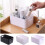 Witte plastic opbergbak met handvat (1 stuk) 5