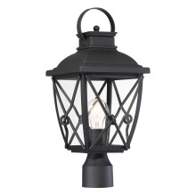 Felinar suspendat Belmont negru pentru exterior, cu 1 lumină