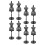 Doll Dress Form Stand for Display and Storage 8 pcs 4