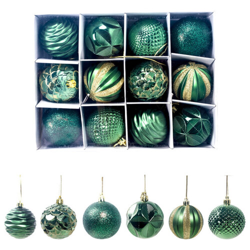 Boules de Noël décoratives pour sapin, 6 cm, lot de 24
