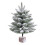 Árbol de Navidad artificial mini Beautynvta de 17,7 pulgadas con 1