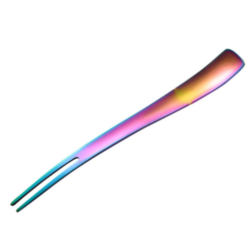 Stainless Steel Fruit Fork Square Tip 2 pcs