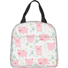 Bolsa térmica para almoço feminina rosa (1 unidade)