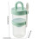 Salad Container Portable Leak-Proof Layered Bowl Green 3