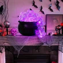 Halloween kupliva kattilakulhokoriste kaukosäätimellä