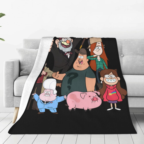 Couverture Gravity Falls en micro-polaire 127 x 152 cm