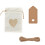 Ensemble de 25 sacs cadeaux en lin Jacenvly 1