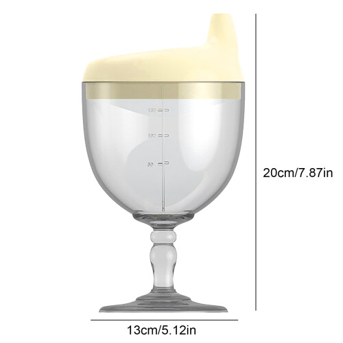 Baby sippy cup no-spill goblet yellow 2