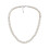 Collana da donna con perle d'acqua dolce bianche e catena in argento 925 1