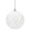 Christmas Ball Ornament White 8cm 1