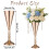 Centre de table floral vase doré (2 à 10 pièces) 6