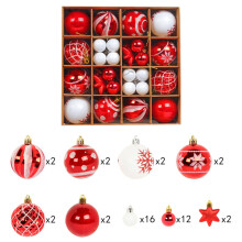 Christmas Balls Silver Shatterproof 42 pcs 2.36 inch